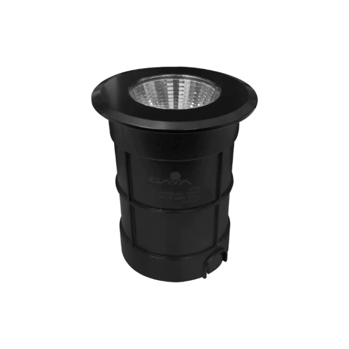 Embutido de Solo Gaya 4 watts 3000K IP67 Cob Preto IP67 24° Bivolt Ø75x89mm 3362