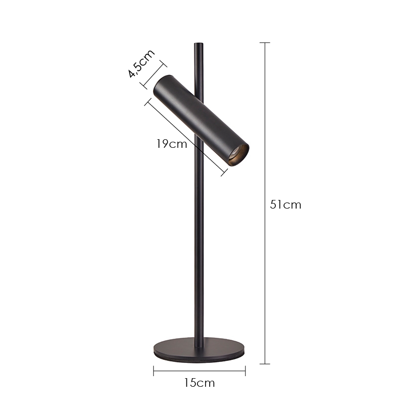 Abajur Nordecor Clus Preto 1L MR11 510mm Bivolt 2918