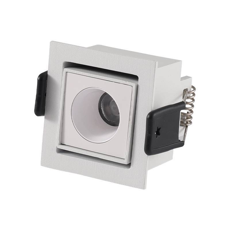 Embutido Nordecor Downlight Powerus Direcional Branco 2 watts 3000K IRC90 35° Bivolt 48x52mm 6968