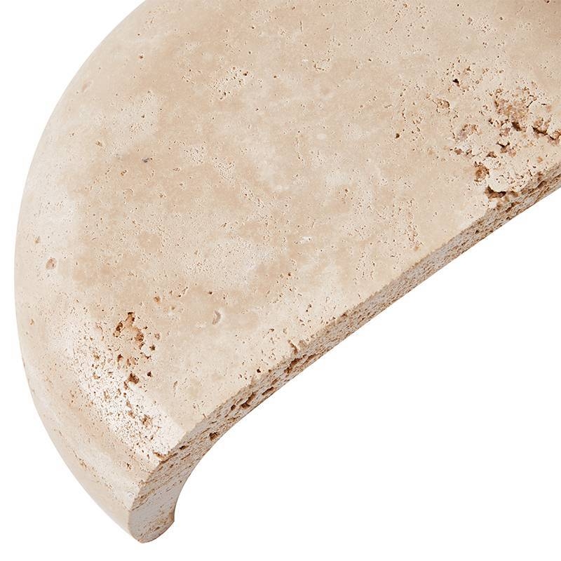 Arandela Nordecor Tivo Luna Mármore Travertino 1L G9 IP20 200x130mm 90012
