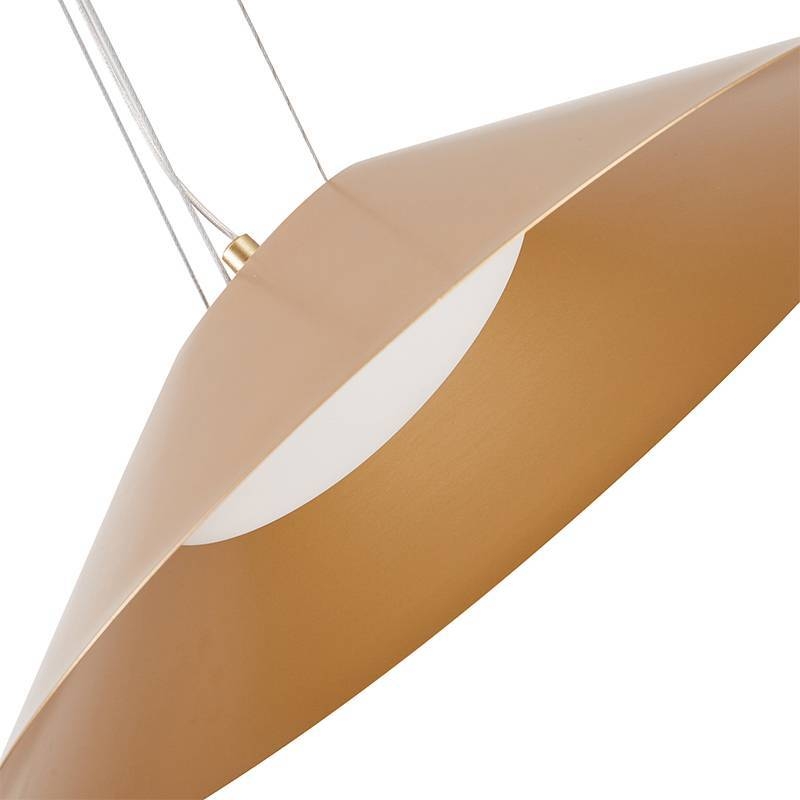 Pendente Nordecor Kapel 13 watts 3000K IRC97 Dourado Ø400x160mm 90030