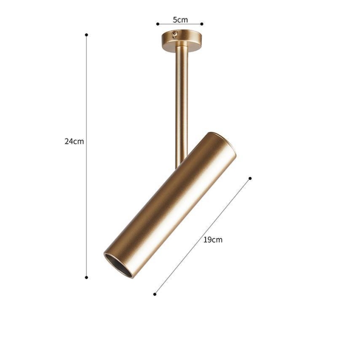 Spot Direcionavel Nordecor Clus 1L Mini Dicroica MR11 Dourado 190x240mm 2993