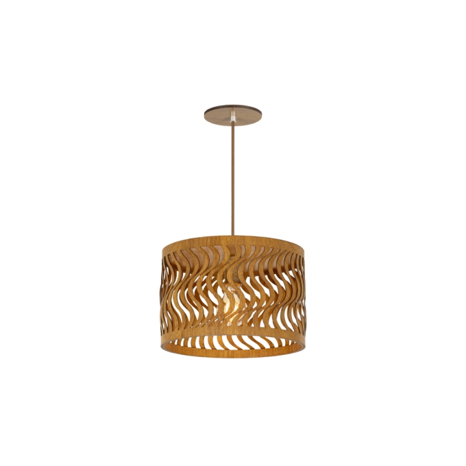Pendente Classic Lar Dunas 28 Madeira 1L E27 Ø275x185mm 1067
