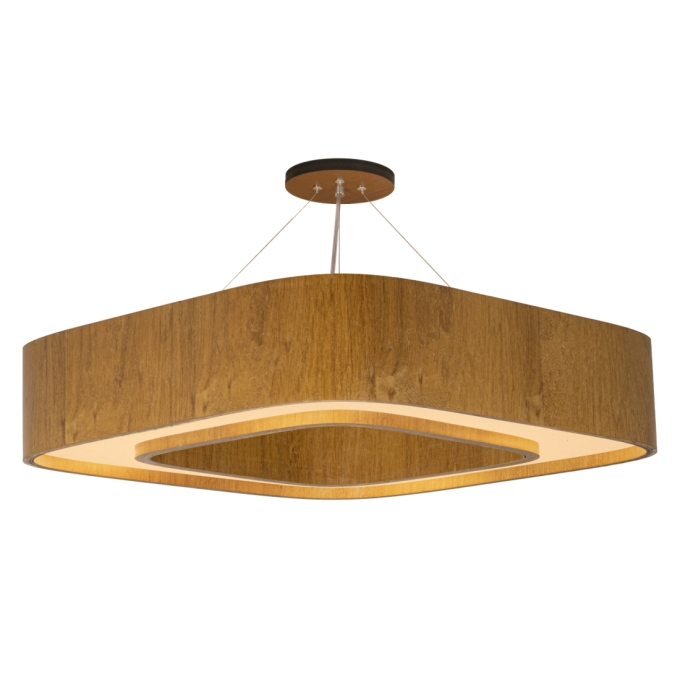 Pendente Classic Lar Lamé 70 Madeira 8L E27 152x680x680mm 1201

