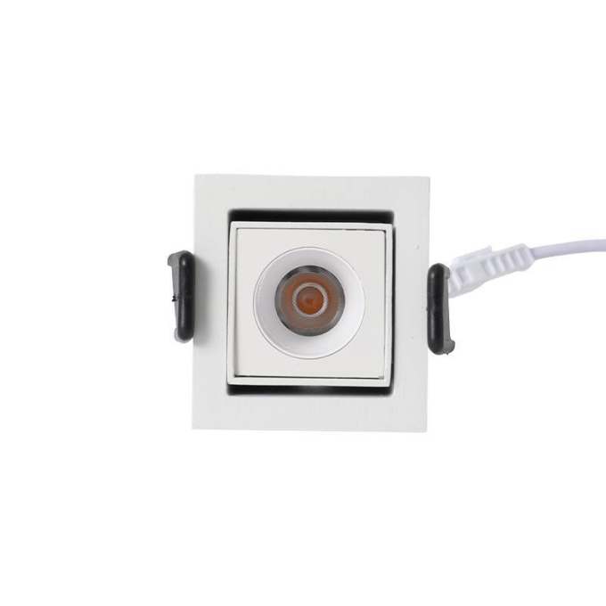Embutido Nordecor Downlight Powerus Direcional Branco 2 watts 3000K IRC90 35° Bivolt 48x52mm 6968
