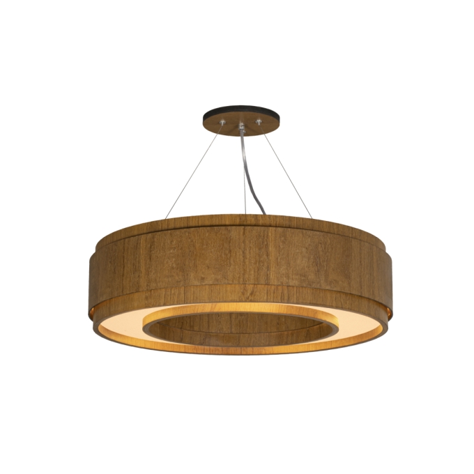 Pendente Classic Lar Anel Saturno 55 Madeira 5L E27 Ø550x152mm 1218

