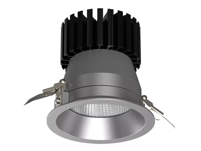 Luminária Powerlume Downlight Embutir Alumínio 36 watts IP40 220V Ø150x160mm DLAE-36W
