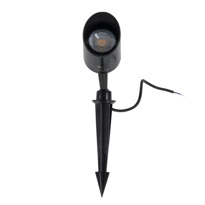 Espeto Gaya 5 watts 3000K IP65 Preto 36° Bivolt Ø80x160mm 9689