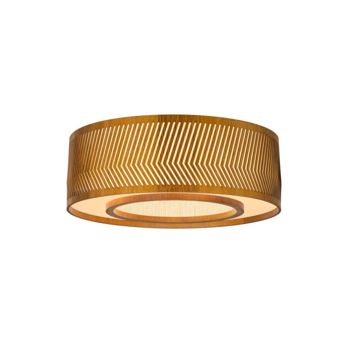 Plafon Classic Lar Balaio Anel 55 Madeira 5L E27 Ø550x185mm 1253
