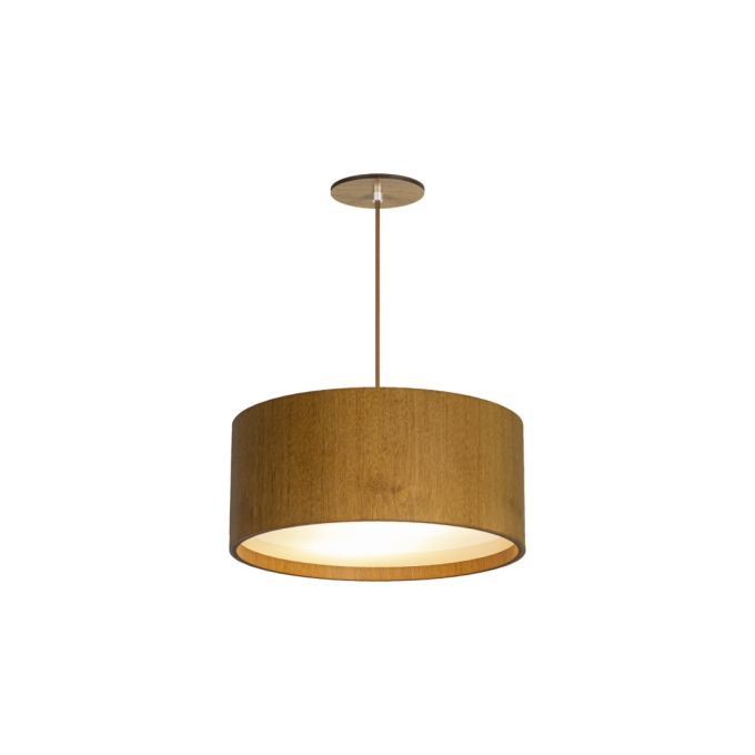 Pendente Classic Lar Slim 25 Madeira 2L E27 Ø347x152mm 1163
