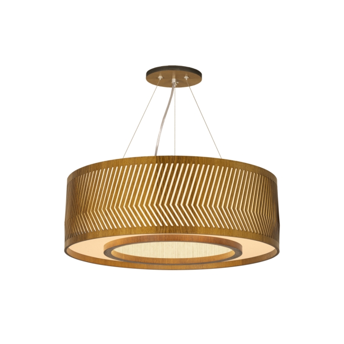 Pendente Classic Lar Balaio Anel 70 Madeira 8L E27 Ø700x152mm 1298
