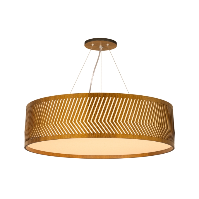 Pendente Classic Lar Balaio Slim 70 Madeira 8L E27 Ø700x185mm 1288

