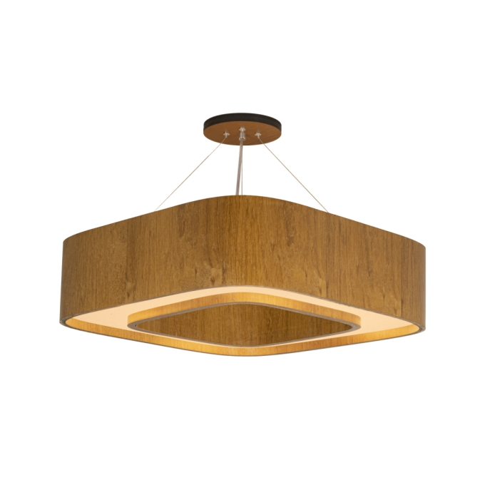 Pendente Classic Lar Lamé 55 Madeira 8L E27 152x550x550mm 1187

