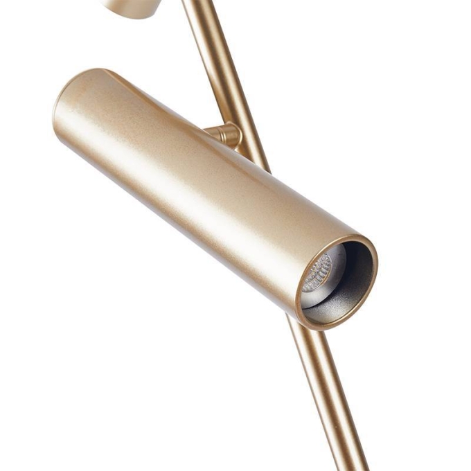 Spot Direcionavel Nordecor Clus 2L Mini Dicroica MR11 Dourado 190x830mm 2995