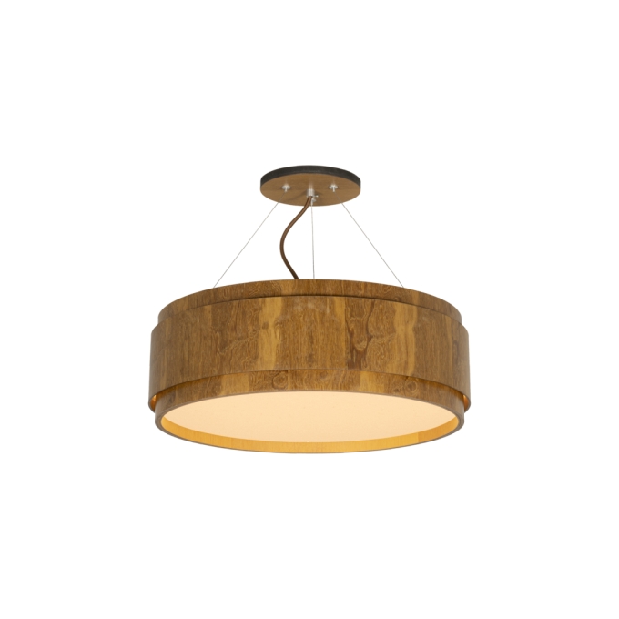 Pendente Classic Lar Saturno 28 Madeira 2L E27 Ø275x152mm 1213

