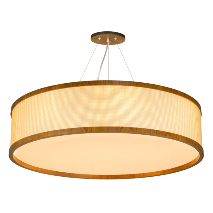 Pendente Classic Lar Palha Leve PL7017 Madeira 8L E27 Ø700x170mm 1282

