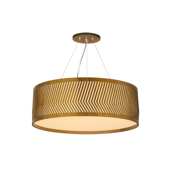 Pendente Classic Lar Balaio Slim 45 Madeira 3L E27 Ø440x185mm 1130

