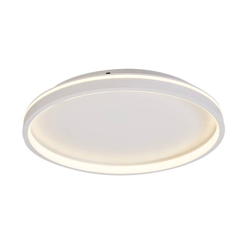 Plafon Nordecor Glyn 48 watts Multitemperatura Branco Ø500x70mm 90025