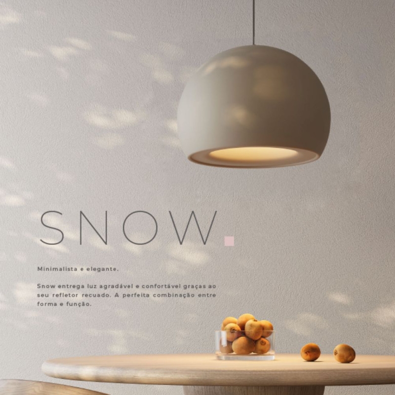 Pendente Casual Light Studioluce Snow Fendi 1L E27 Ø500x370mm PD1982FD