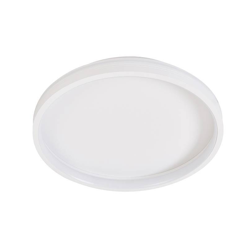 Plafon Nordecor Glyn 32 watts Multitemperatura Branco Ø400x70mm 90024