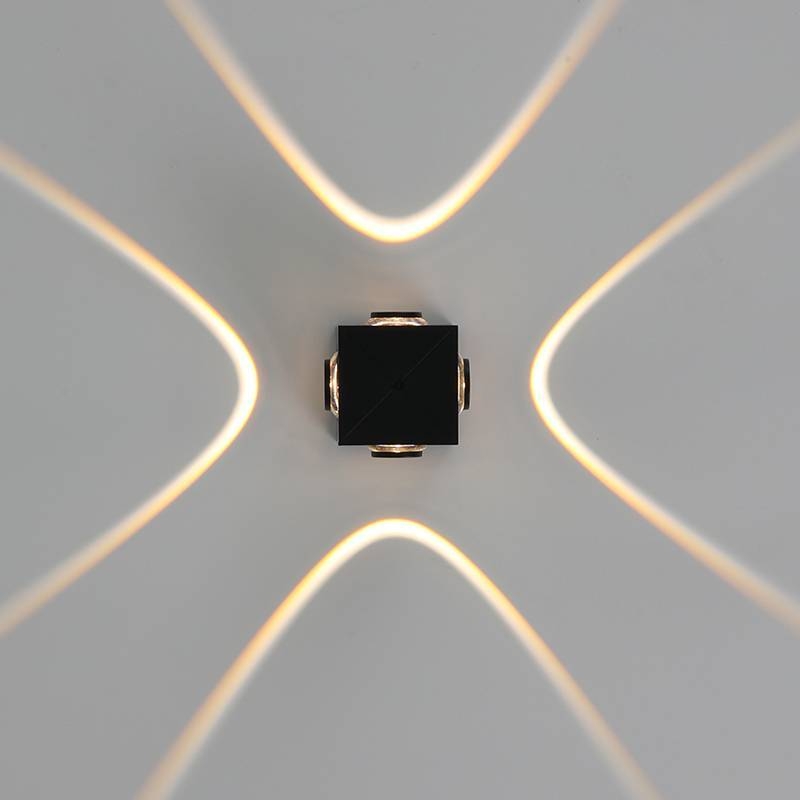 Arandela Nordecor Flou 4 watts 2700K 40° IP65 Preto 53x53x45mm 2987