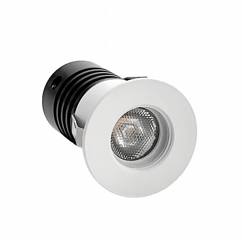 Mini Embutido Nordecor Auko Redondo 1 watts 3000K 30° Branco Ø25x38x22mm IRC90 Bivolt 6536