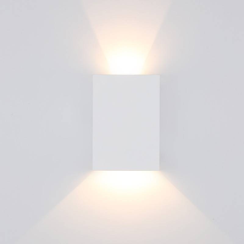 Arandela Nordecor Fips 4 watts 3000K Fachos Ajustáveis IP65 Branco 121x86x30mm 2968