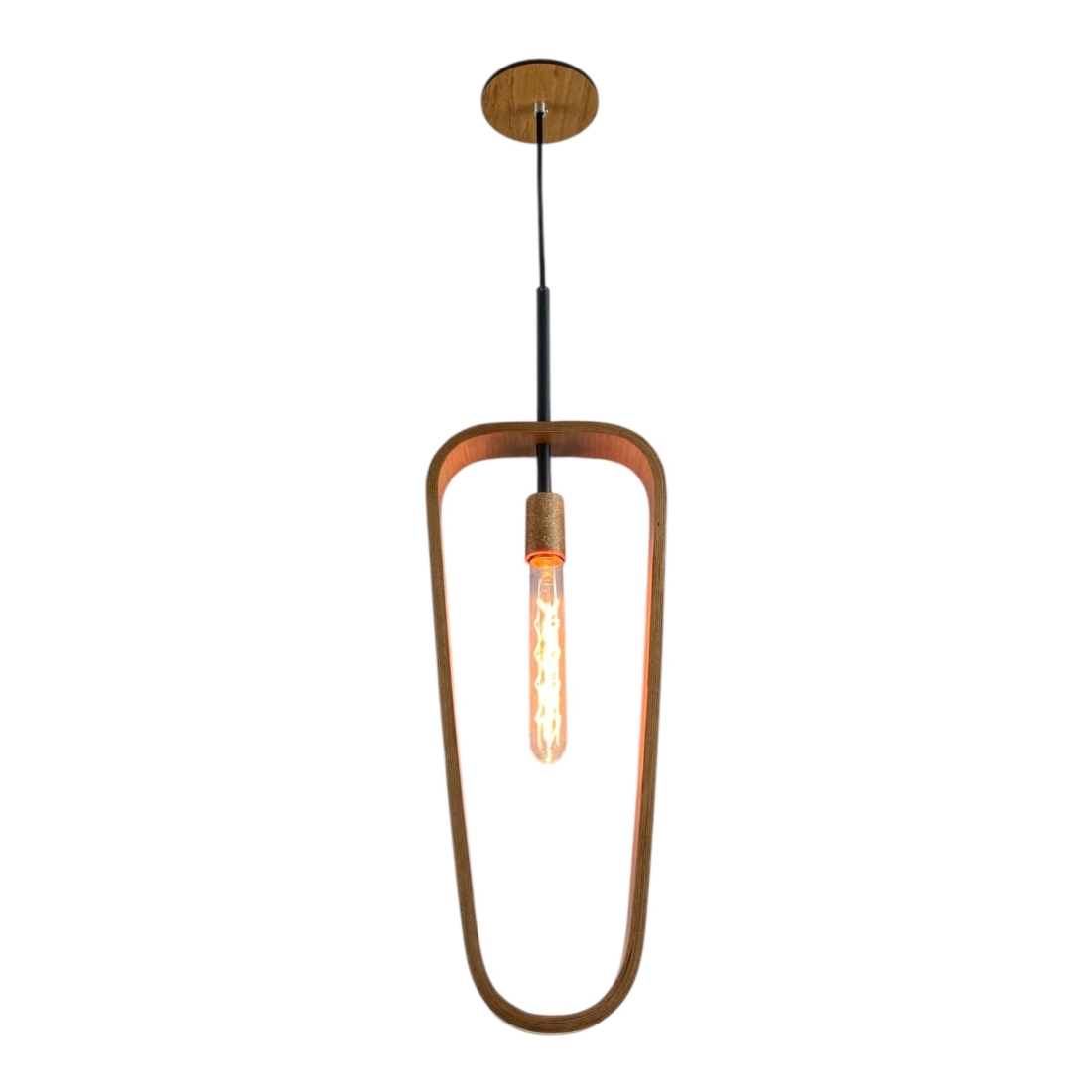 Pendente Classic Lar Silué Trapezoidal Orgânico 1L E27 550x200x50mm 1388