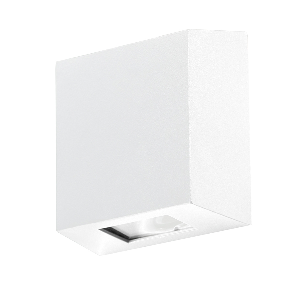 Arandela Germany Slim Alumínio Branco e Vidro 1L G9 IP43 109x109x46mm 15700200-11