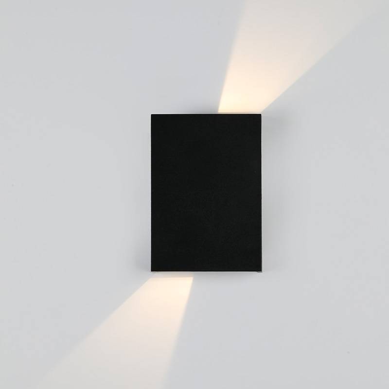 Arandela Nordecor Fips 4 watts 3000K Fachos Ajustáveis IP65 Preto 121x86x30mm 2969