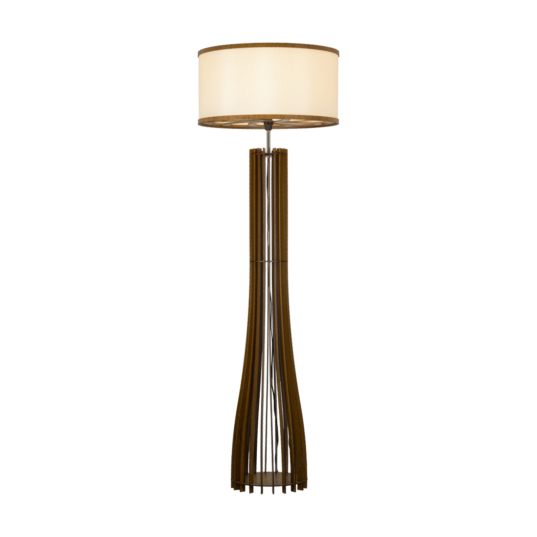 Coluna Classic Lar Sino Madeira e Tecido 1L E27 Ø300x1400mm 1097