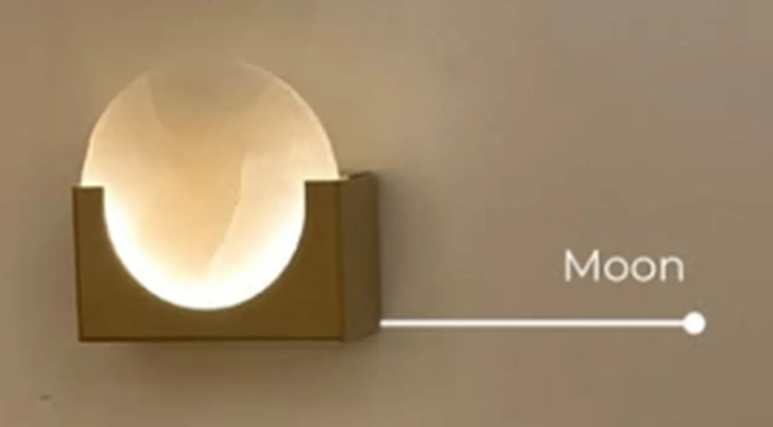 Arandela Dna Lustres Eclipse 2700K Cristal de Rocha 100x100x50mm ARA-DISCO