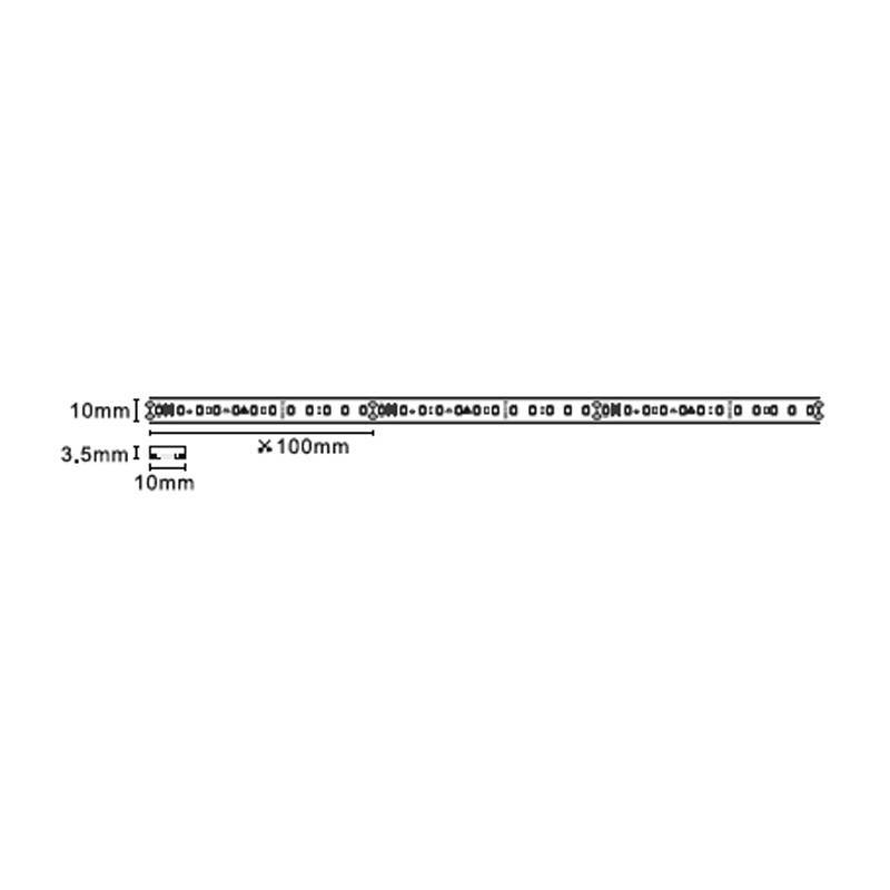 Fita LED Nordecor 10w/mt 120 leds IP65 10mm 127V 3000K (Rolo 100 metros) 7251