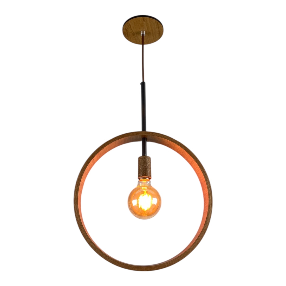 Pendente Classic Lar Silué Circular 1L E27 420x320x50mm 1393