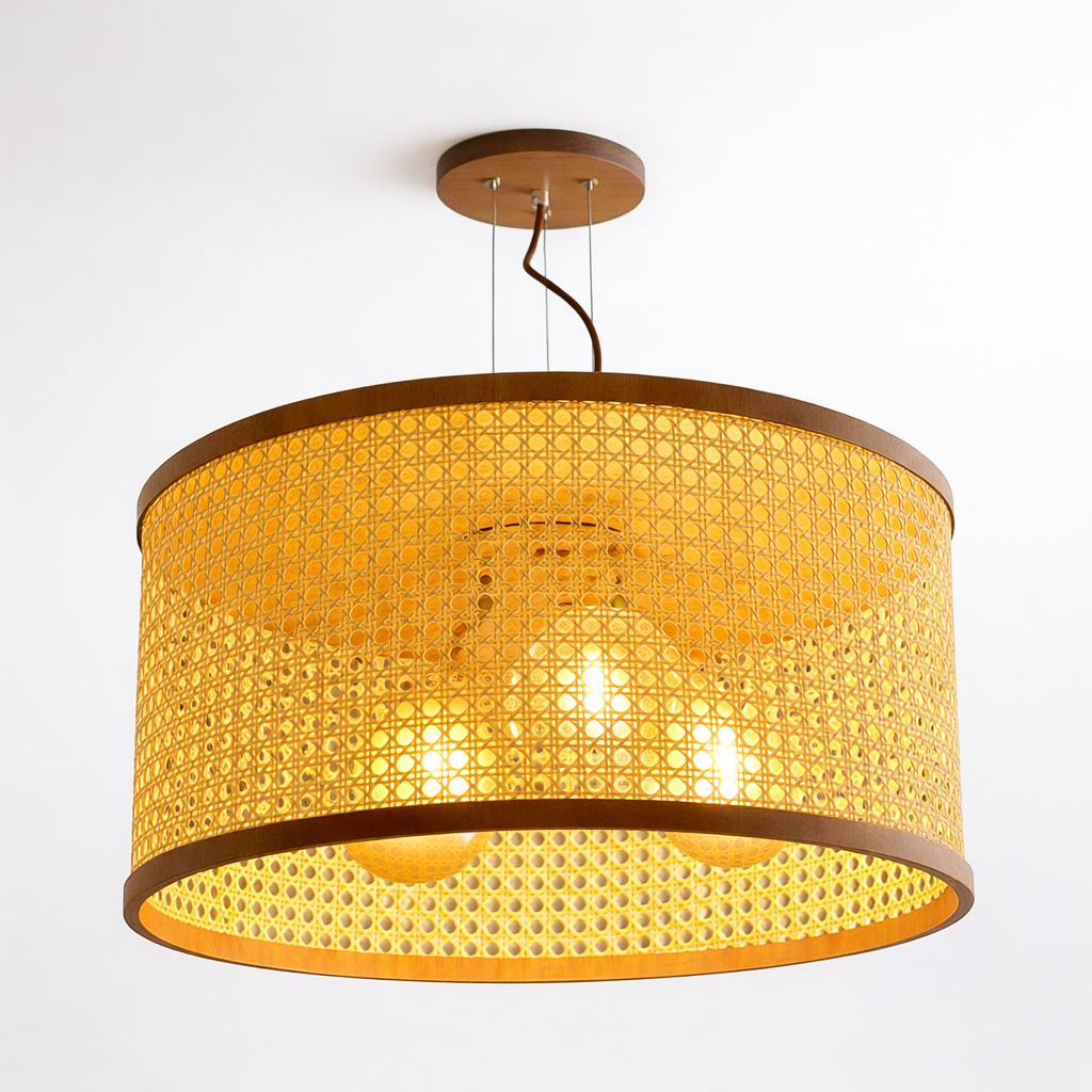 Pendente Classic Lar Palha Sextavada 1L E27 Ø550x280mm 1391
