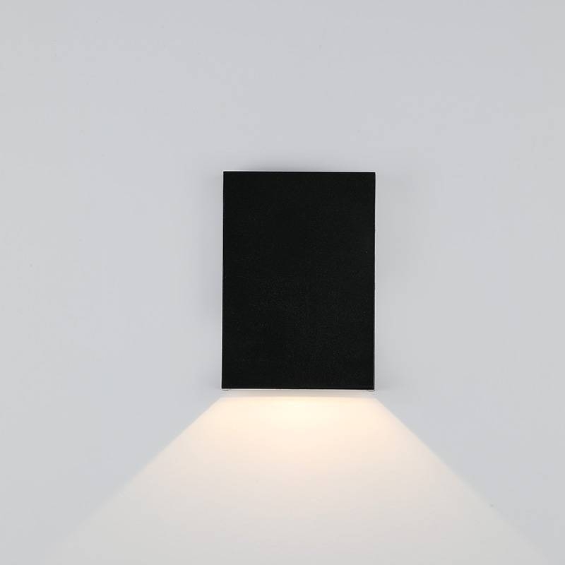 Arandela Nordecor Fips 4 watts 3000K Fachos Ajustáveis IP65 Preto 121x86x30mm 2969