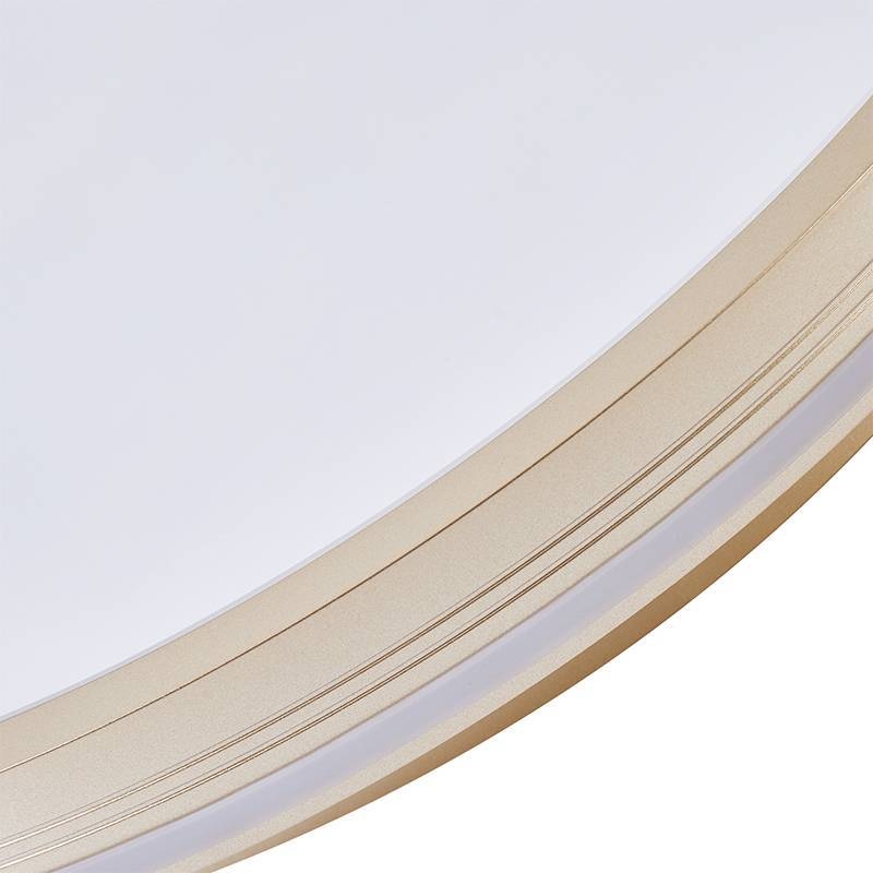 Plafon Nordecor Glyn 48 watts Multitemperatura Dourado Ø500x70mm 90027