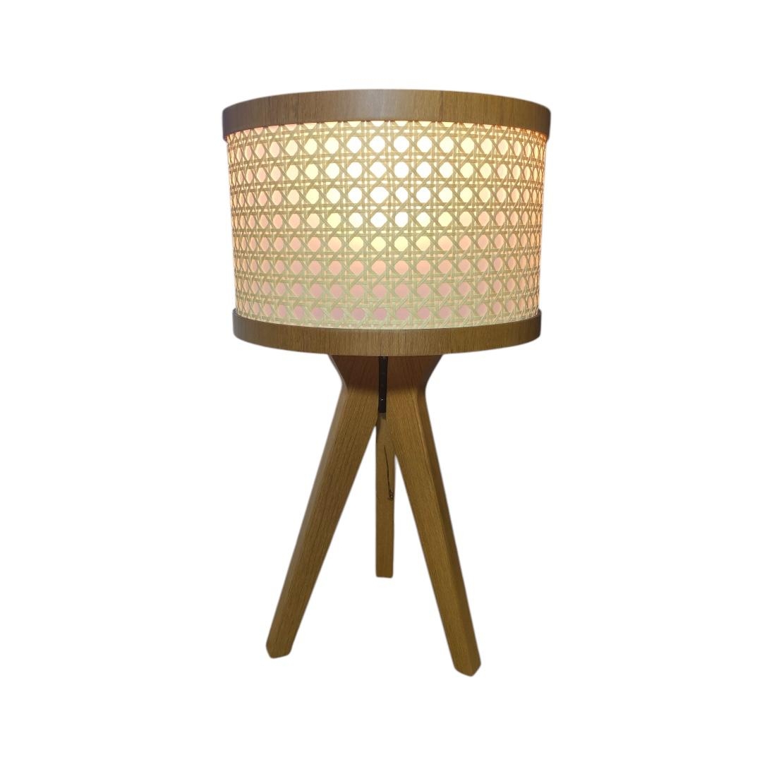 Abajur Classic Lar Tripé Palha Sextavada 1L E27 Ø275x480mm 1375

