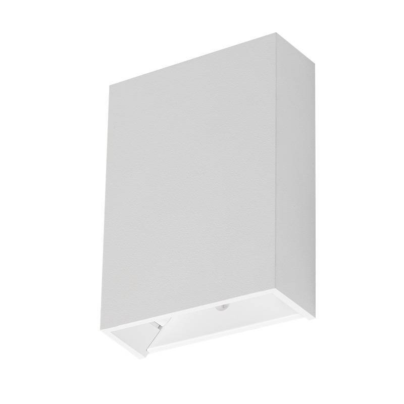 Arandela Nordecor Fips 4 watts 3000K Fachos Ajustáveis IP65 Branco 121x86x30mm 2968
