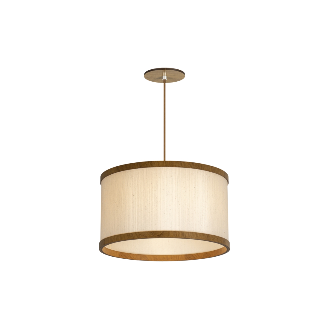 Pendente Classic Lar Soft C3520 Madeira 1L E27 Ø350x200mm 1092


