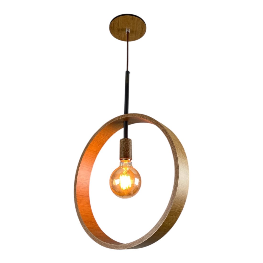 Pendente Classic Lar Silué Circular 1L E27 420x320x50mm 1393