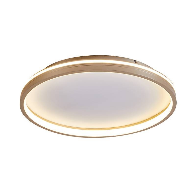 Plafon Nordecor Glyn 48 watts Multitemperatura Dourado Ø500x70mm 90027