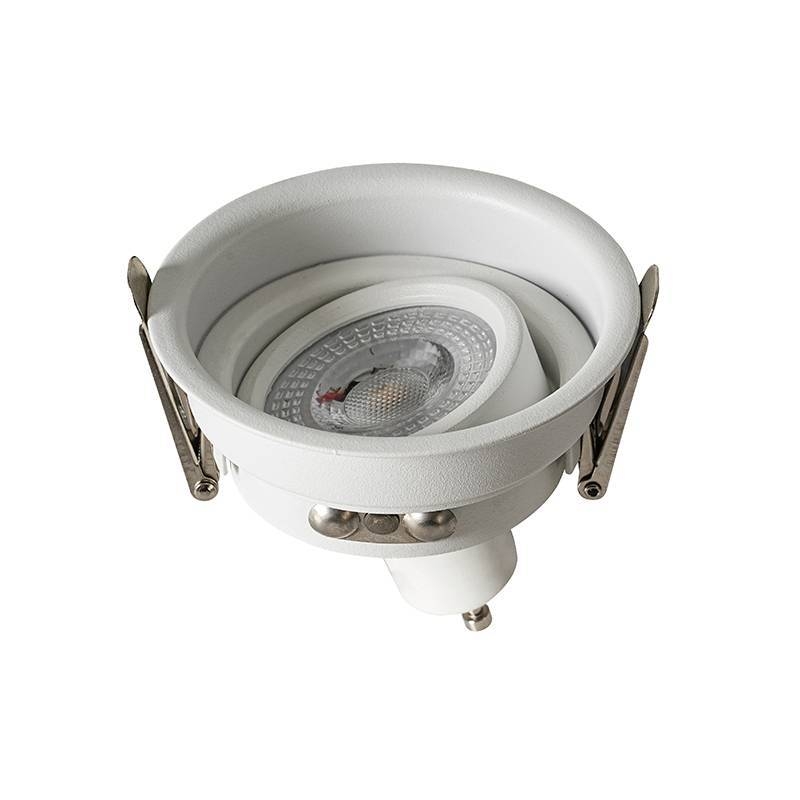 Spot Embutir Nordecor Loyo Pro Alumínio Redondo 1L Dicroica MR16 Branco Ø83x40mm 80023