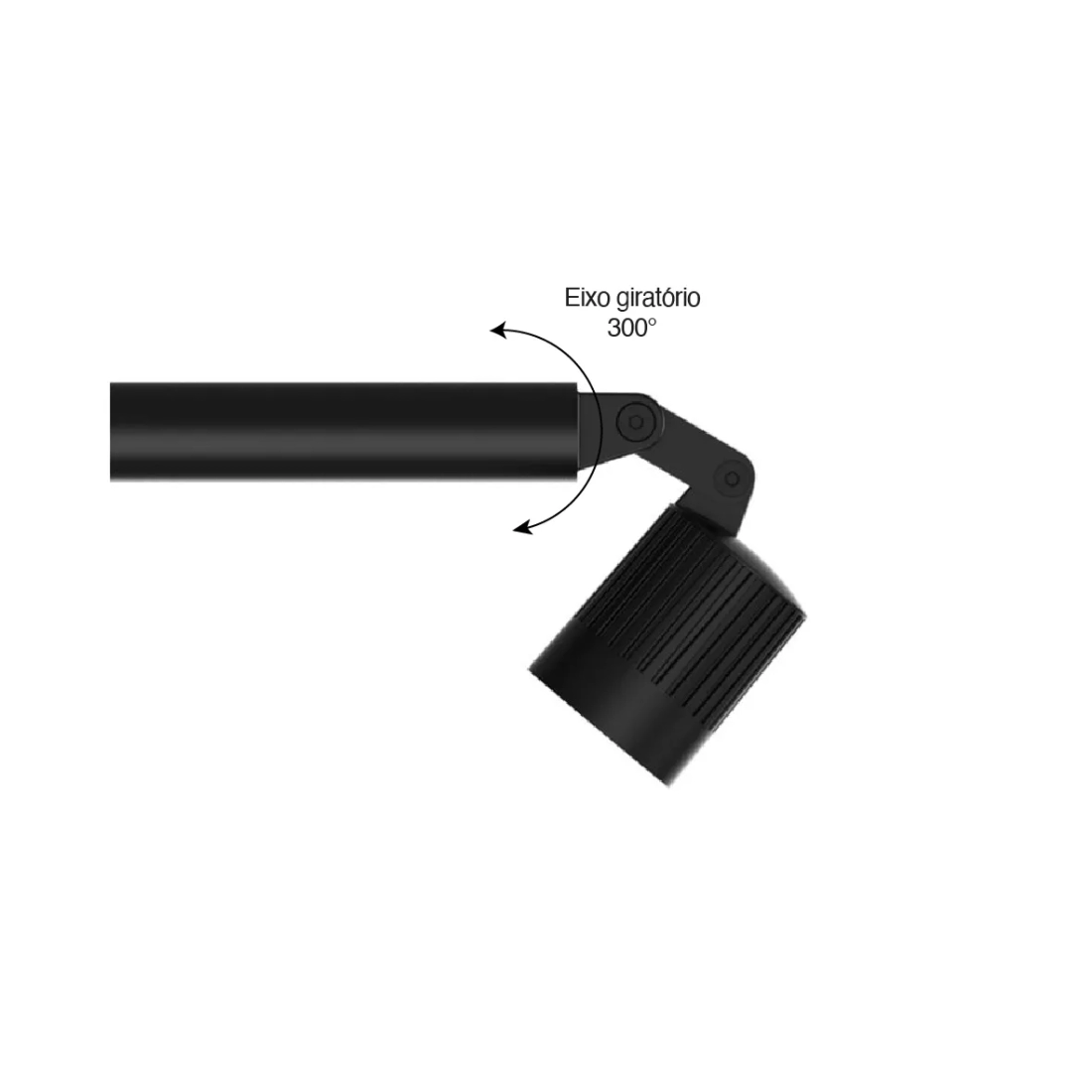 Poste Balizador Romalux Pole Wall Spot 7 watts 2700K 30° Ø50x25x752,50mm IP66 30161
