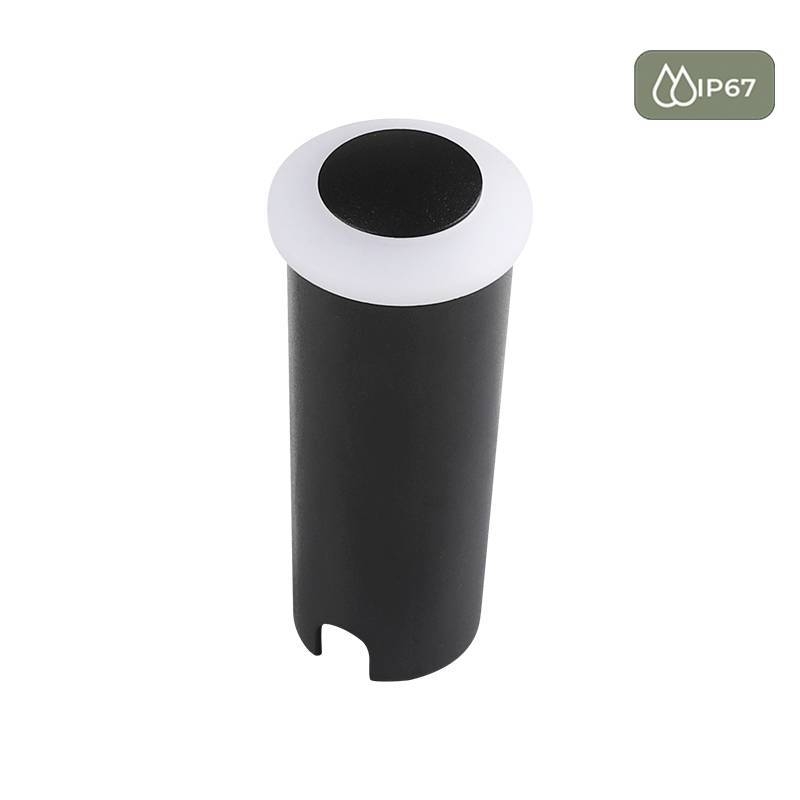 Embutido de Solo Nordecor Siva On Redondo 3 watts IP67 3000K Branco Bivolt Ø42x100mm 6974