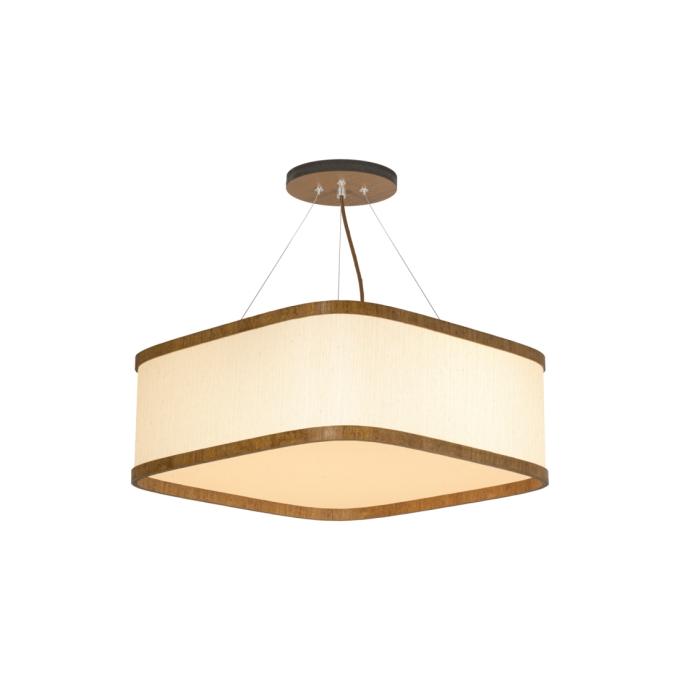 Pendente Classic Lar Soft Lamé C4517 Madeira 4L E27 170x440x440mm 1192

