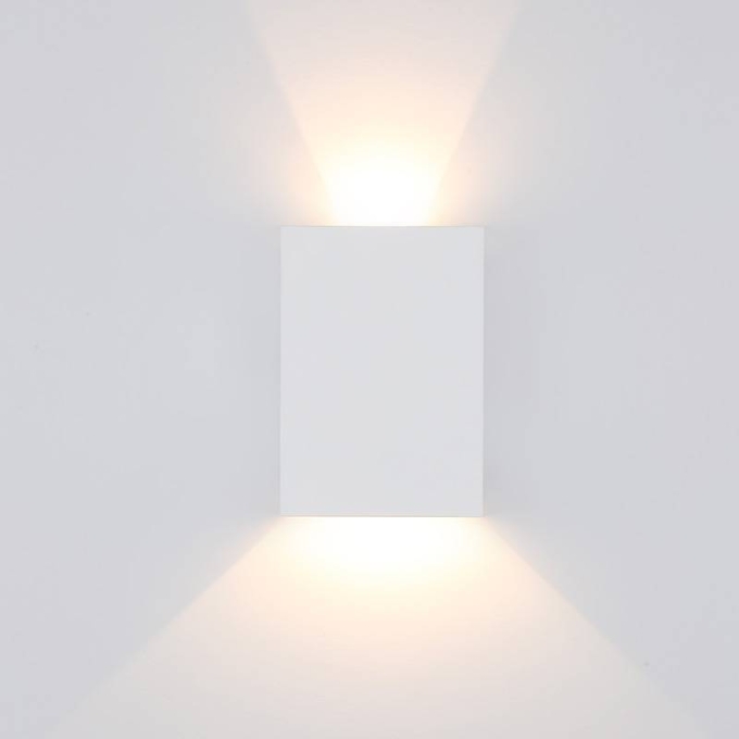 Arandela Nordecor Fips 4 watts 3000K Fachos Ajustáveis IP65 Branco 121x86x30mm 2968