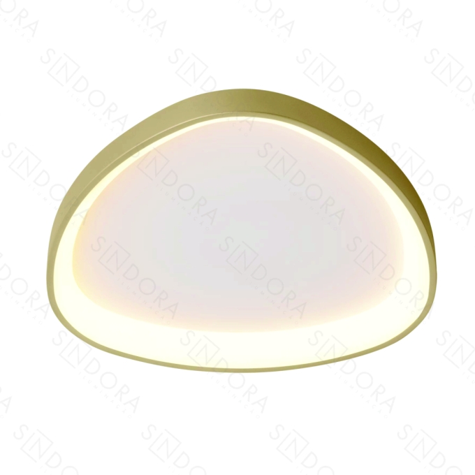 Plafon Sindora Metal Dourado e Acrílico 54 watts 3000K Ø420mm QX05632