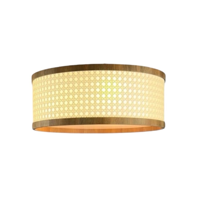 Plafon Classic Lar Palha Sextavada P3517 Madeira 2L E27 Ø350x170mm 1369

