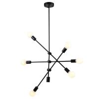 Pendente Bella Ipanema Preto 6L E27 Ø680x1390mm RM004B